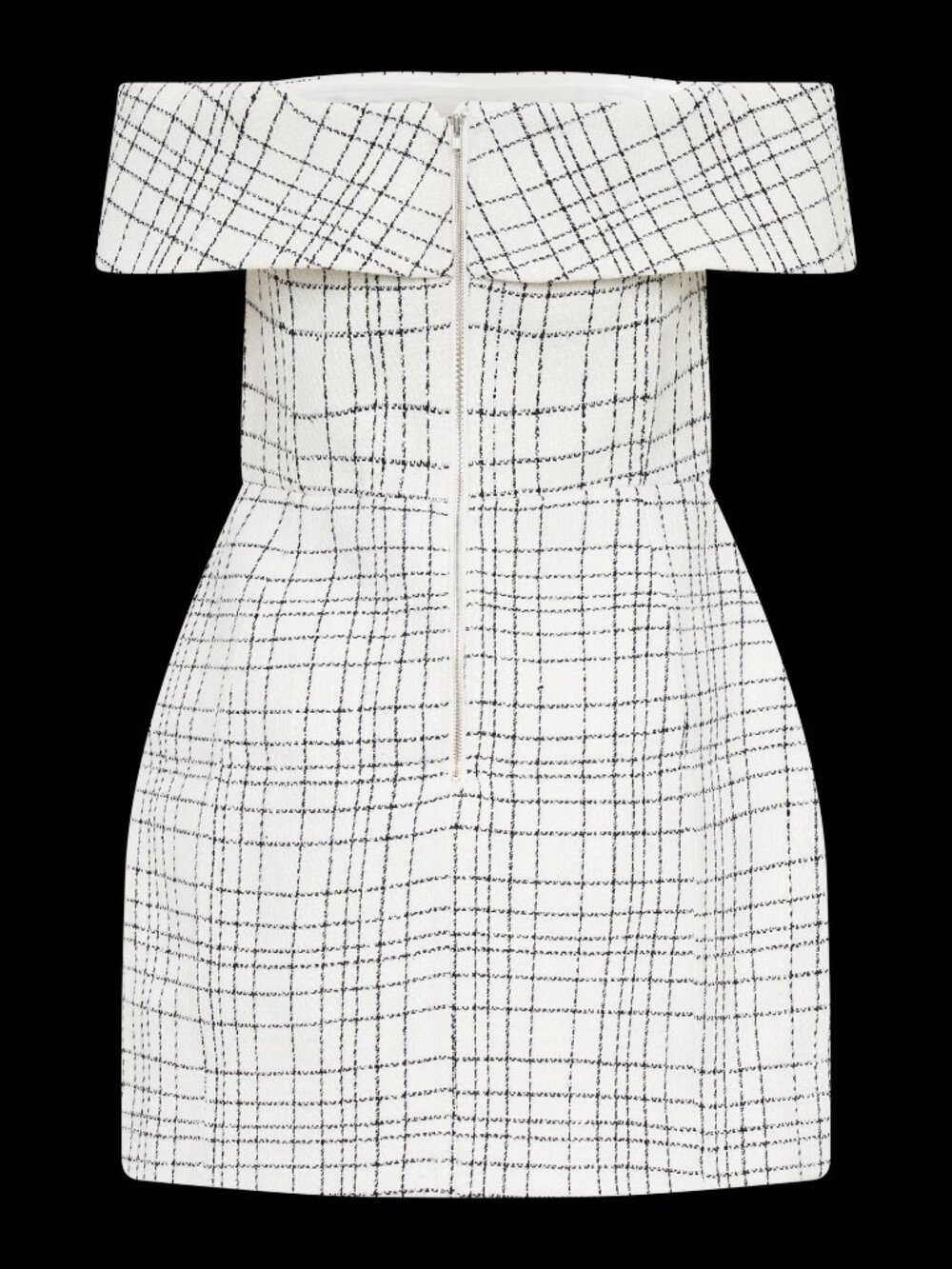 NWT Meshki Helena Tweed Off Shoulder Mini Dress Size S - Picture 5 of 7